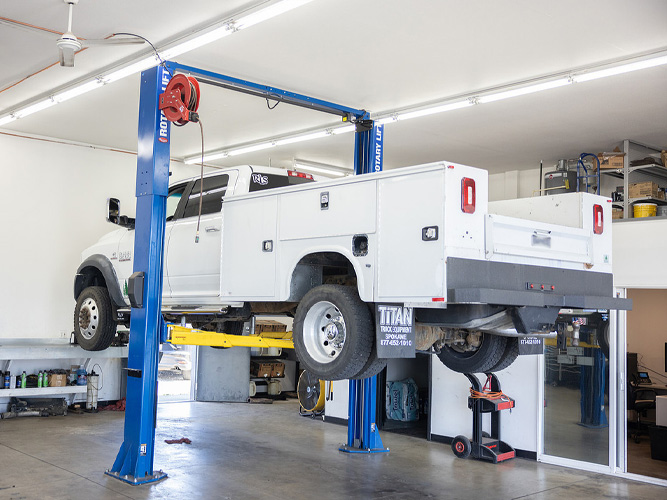 AutoWorks Truck on Lift
